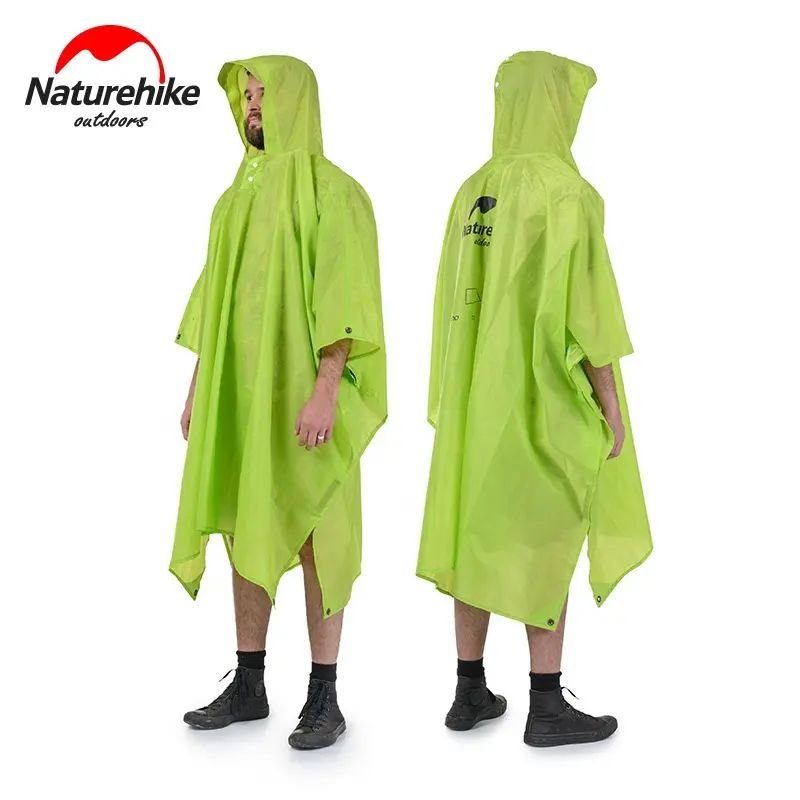 Пончо-дощовик 3 в 1 Naturehike NH17D002-M, 210T, зелений 3