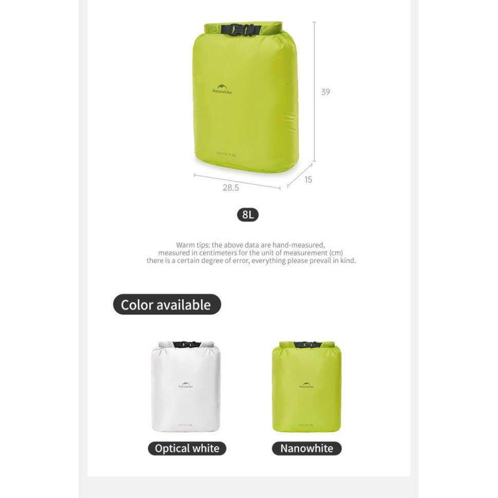 Гермомішок Naturehike CNK2550XB012, 4 л, білий 5