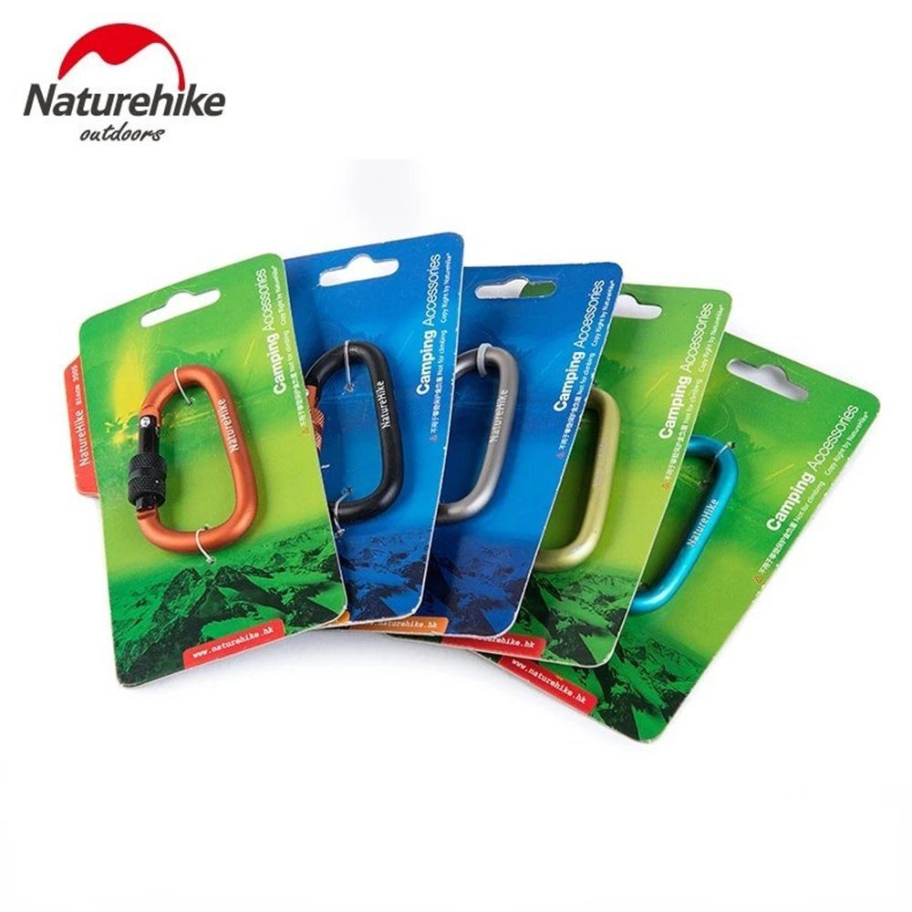 Карабін Naturehike D-type NH15A005-H, 6 см, блакитний 2