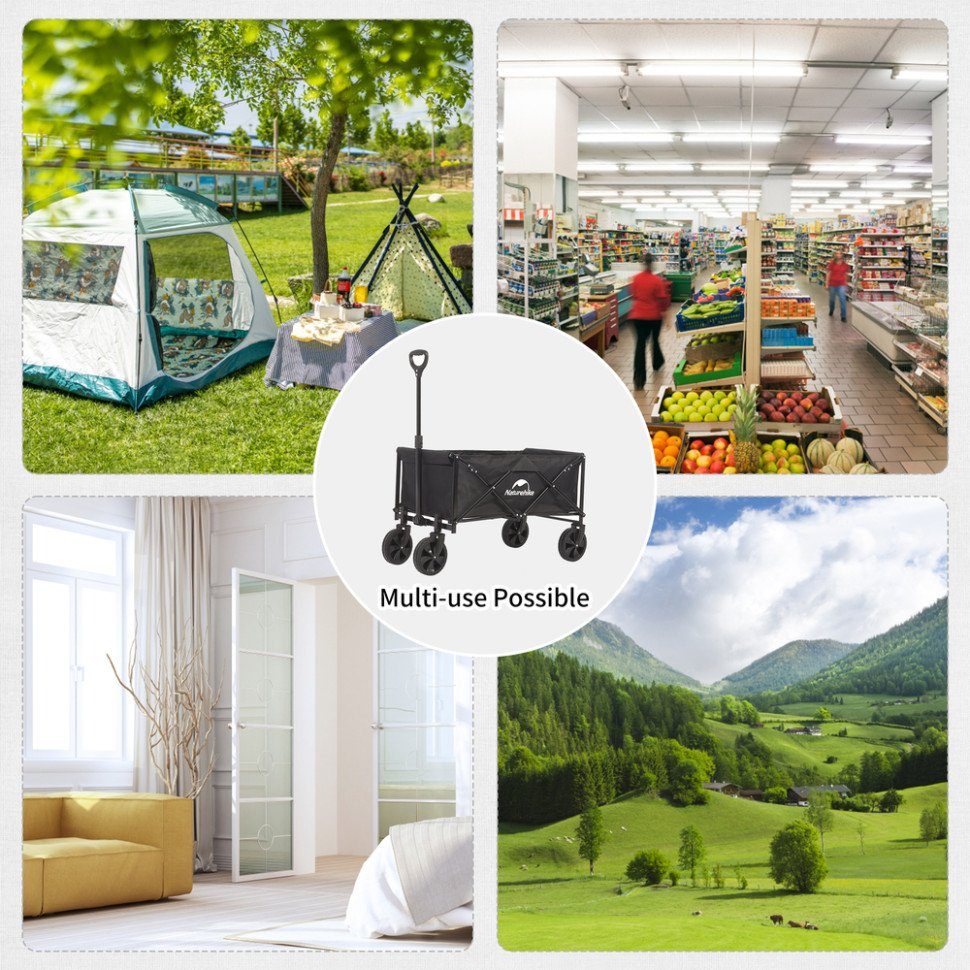 Складаний візочок Naturehike CNK2300JU014, чорний 8