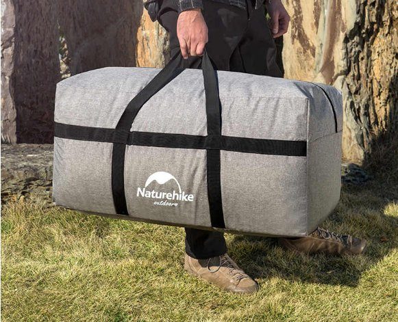 Сумка для зберігання портативна Naturehike NH17S021-L, 100 л, світло-сірий 6