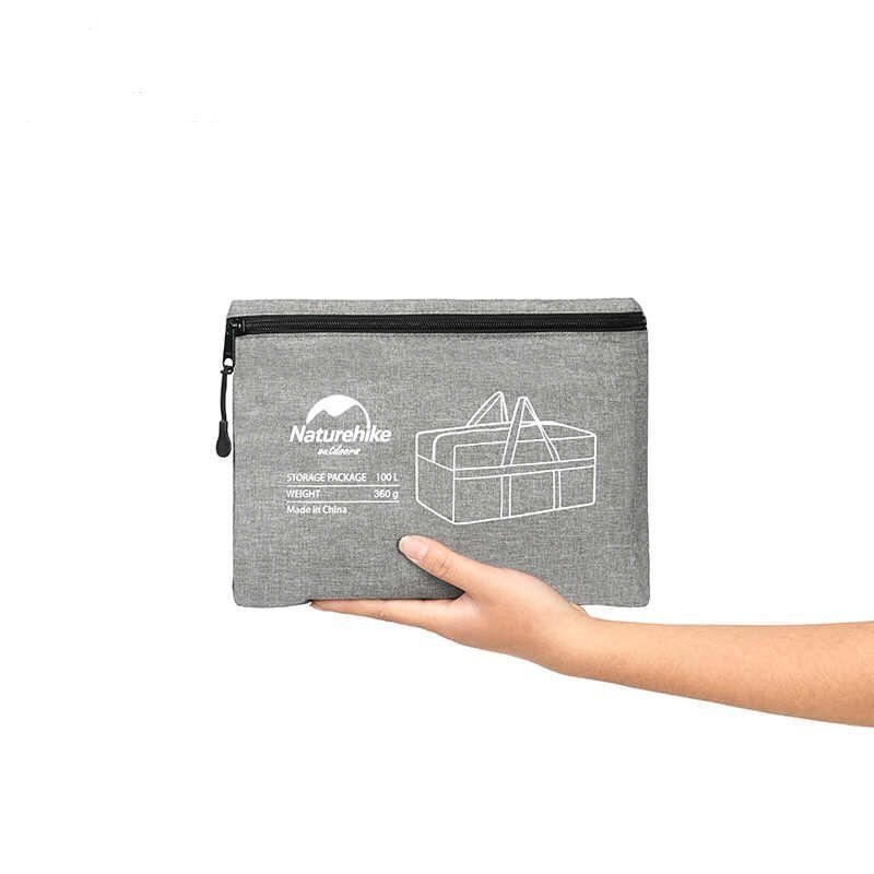 Сумка для зберігання портативна Naturehike NH17S021-L, 100 л, світло-сірий 4