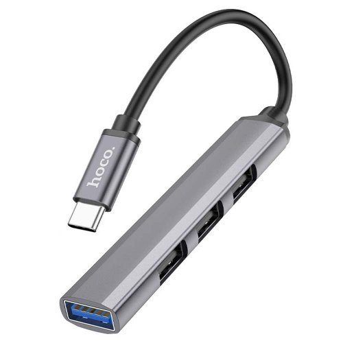 Хаб USB Hoco HB26 4 in 1 adapter(Type-C to USB3.0+USB2.0*3) 5
