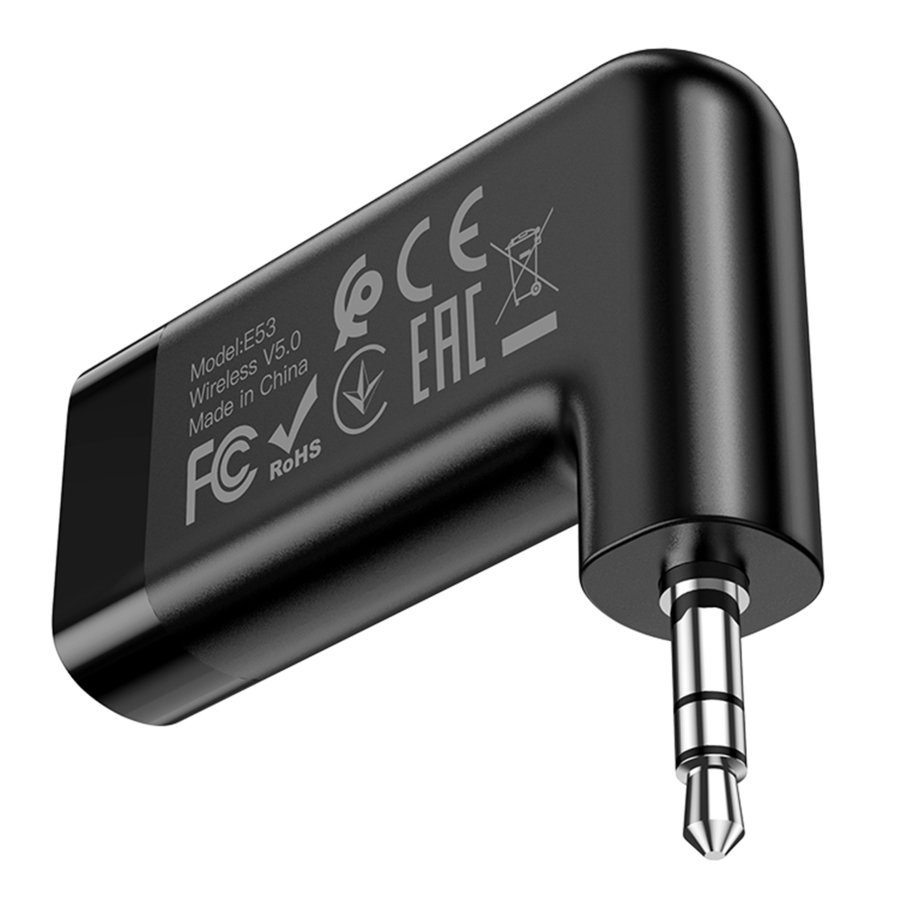 FM-трансмітер Hoco E53 AUX Receiver/Bluetooth 5.0/Battery 145mAh 5