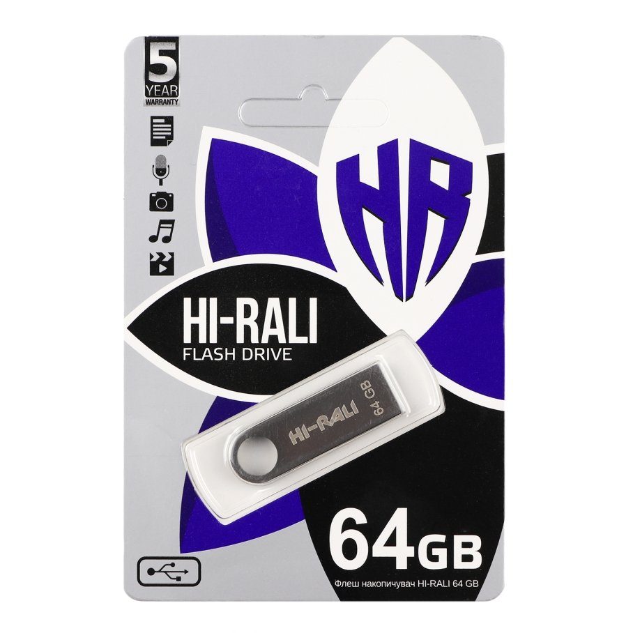 USB флеш-накопичувач Hi-Rali Shuttle 64gb 2