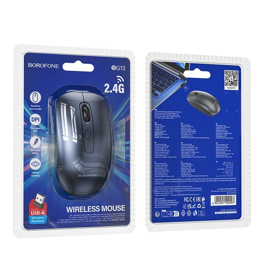 Бездротова миша Borofone BG13 Winner 2.4G + Bluetooth 2