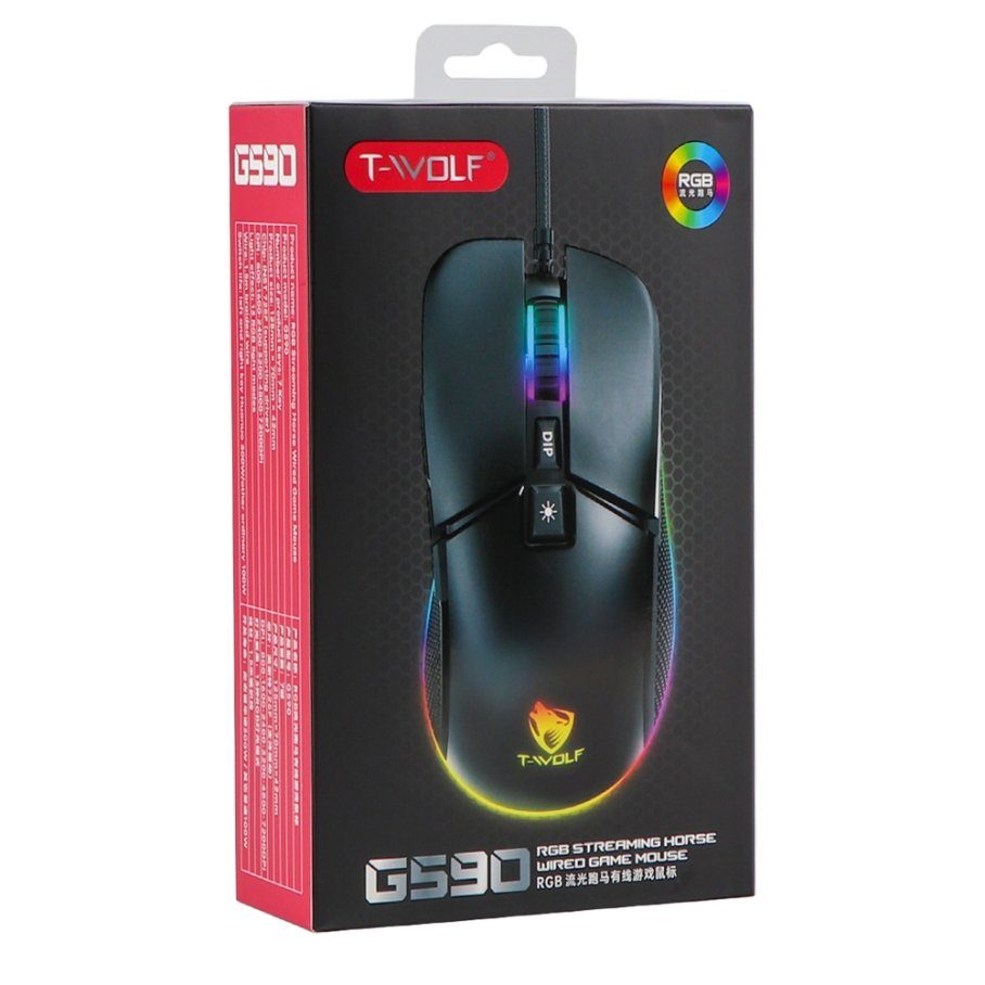 USB Миша Ігрова TWolf G590 RGB 2