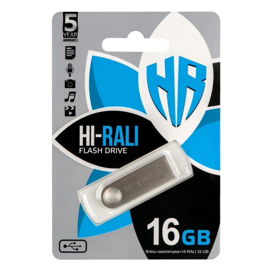 USB флеш-накопичувач Hi-Rali Shuttle 16gb 2