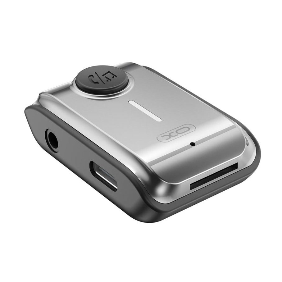 FM-трансмітер XO BCC15 AUX Receiver/Bluetooth 5.3/TF/Battery 120mAh 3