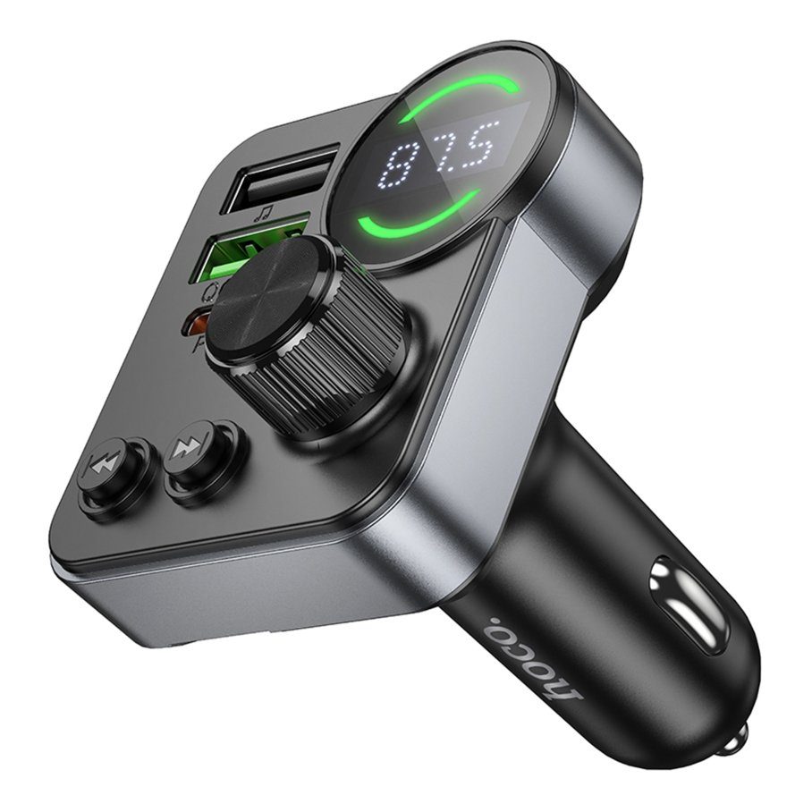 FM-трансмітер Hoco E86 USB-C PD30W+USB-A QC18W/TF/BT5.4 Total 48W 3
