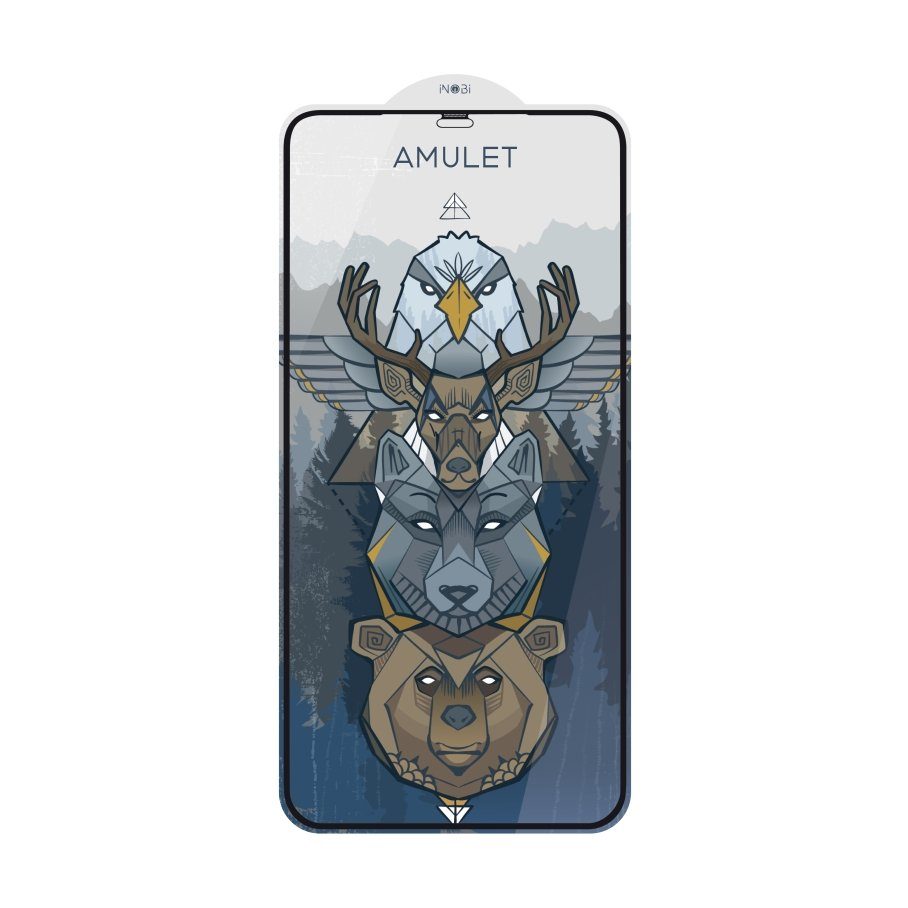 BOX 10 шт Захисне скло AMULET 2.5D HD Antistatic for iPhone XR/11 2