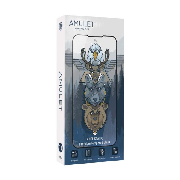BOX 10 шт Захисне скло AMULET 2.5D HD Antistatic for iPhone 12 Pro Max