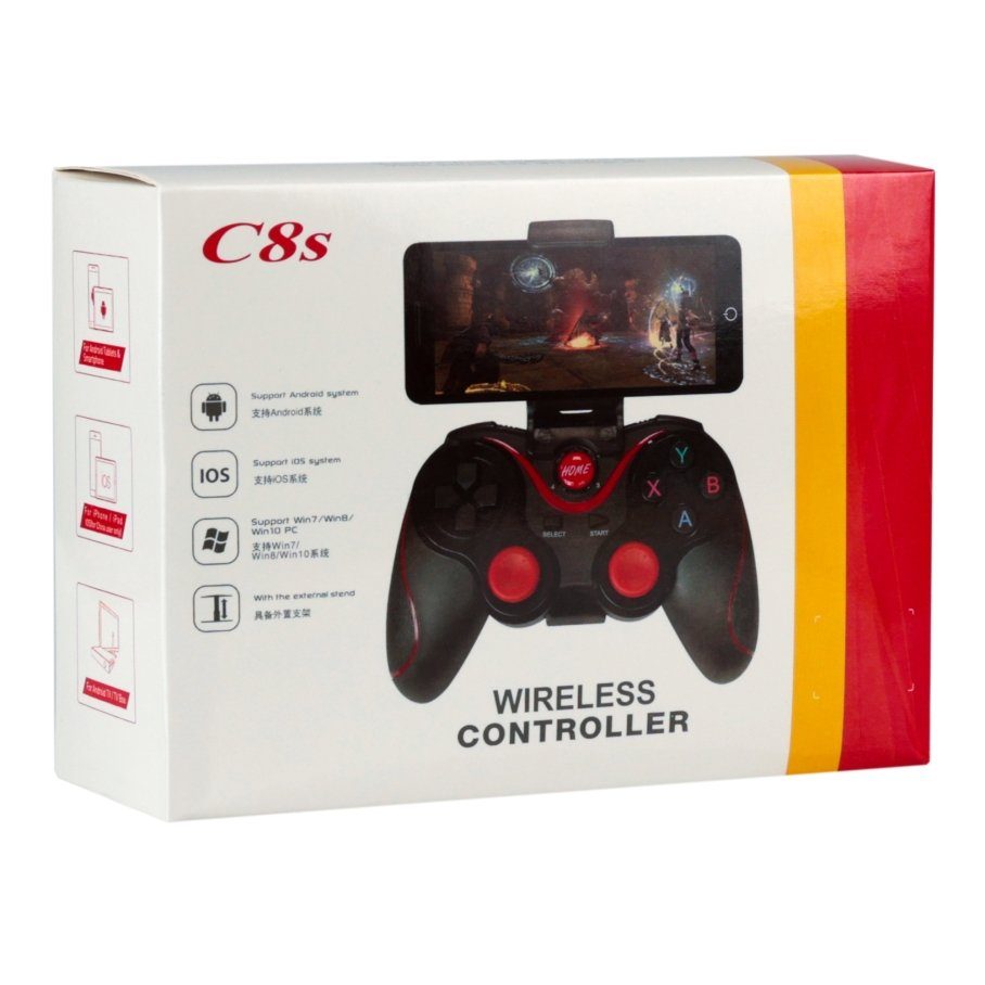 Бездротовий геймпад для PS3, Android, iOS, ПК C8S + Тримач 2