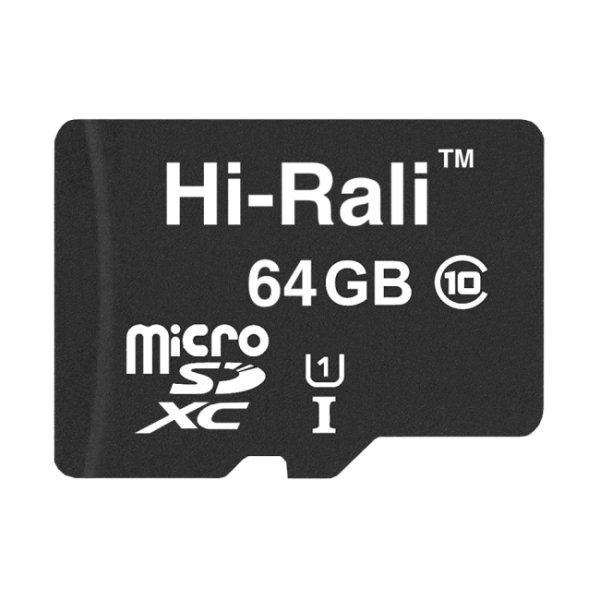 Карта Пам'яті  Hi-Rali MicroSDXC 64gb UHS-1 10 Class 2
