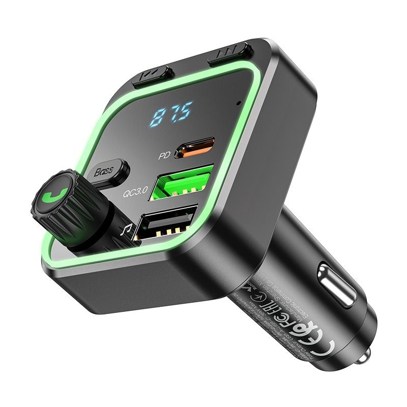 FM-трансмітер Borofone BC53 USB-C PD20W+USB-A QC18W/BT5.0 Total 38W 3