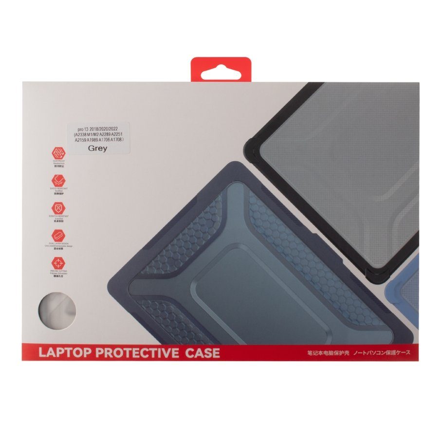 Накладка TPU+PC Hex Shield for MacBook Pro 13" 2018/2020/2022 （A2338/A2289/A2251/A1989) 2