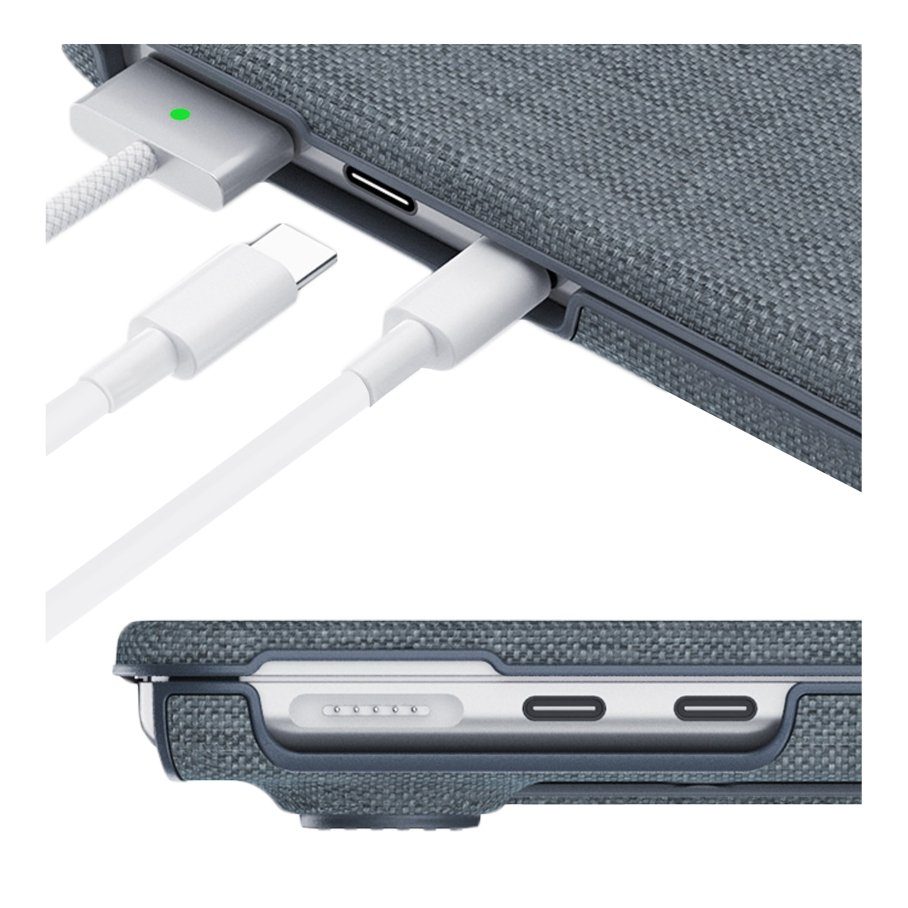 Накладка PC+Fabric AMO-TRI for MacBook Air 13" 2025/2024/2022 (M4 A3240/M2 A2681/M3 A3113) 7