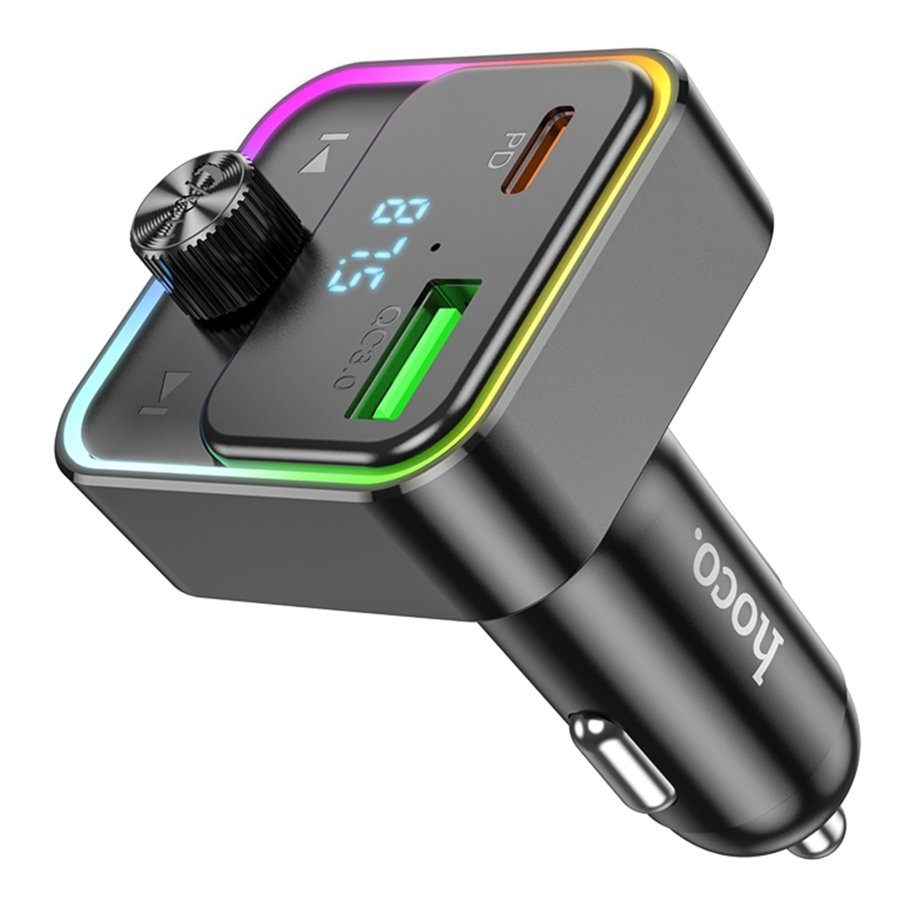 FM-трансмітер Hoco E81 USB-C PD30W+USB-A QC18W/BT5.0 Total 30W 7