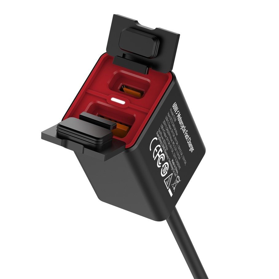 Мото Інвертор LDNIO C108 1USB/1USB-C 60W+Type-C to Type-C 5