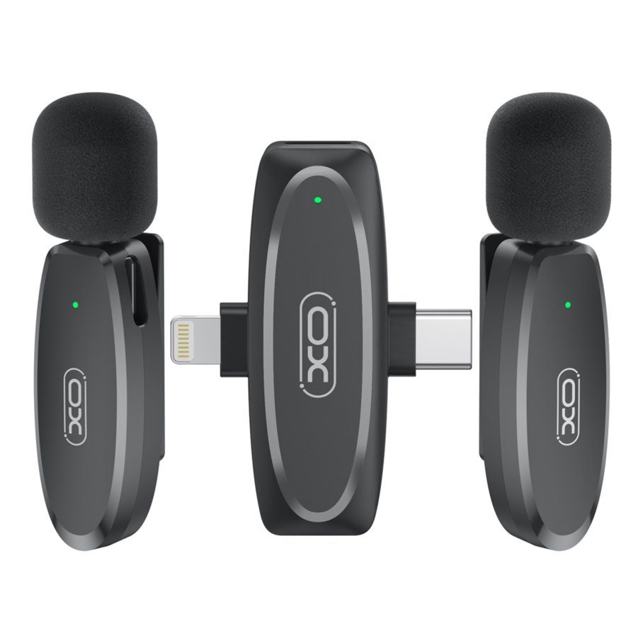 Мікрофон Петличний Бездротовий XO MKF010 Twin Type-C+IP 3