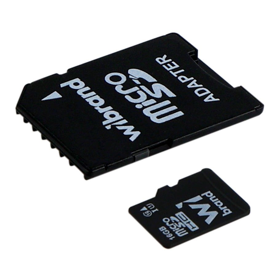 Карта Пам'яті Wibrand MicroSDHC 16gb UHS-1 10 Class & Adapter 2