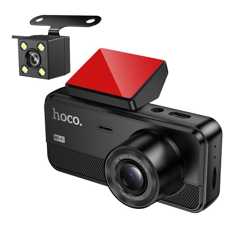 Відеореєстратор Hoco DV15 2-inch 720P/Wi-Fi App/ 3 Камери 3