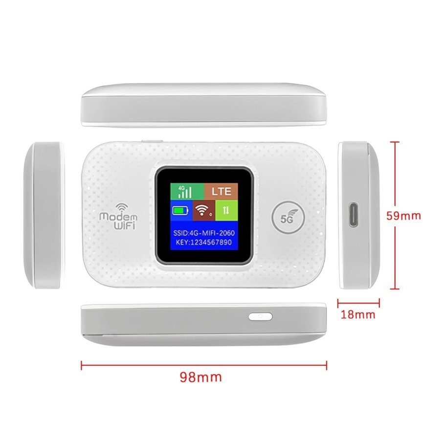 Модем XO TX02 Portable Mobile WiFi Transmitter (free sim) 5