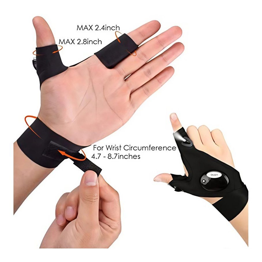 Рукавички з ліхтариком 2 pcs/box 4