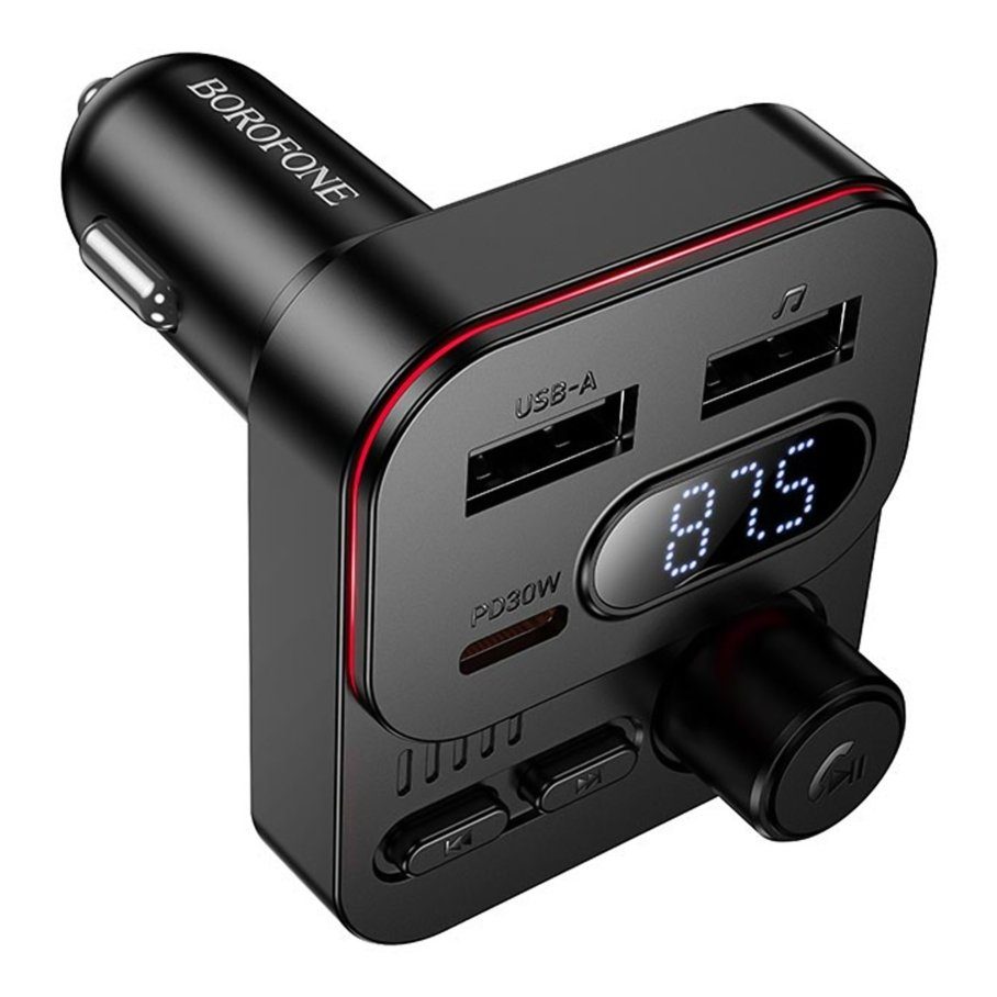 FM-трансмітер BC61 USB-C PD30W+USB-A 15W/BT5.4 Total 45W 3