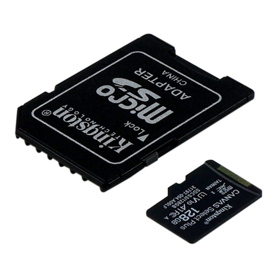 Карта Пам'яті Kingston Canvas Select Plus Gen3 microSDXC (UHS-1) 128gb 10 Class & Adapter 2