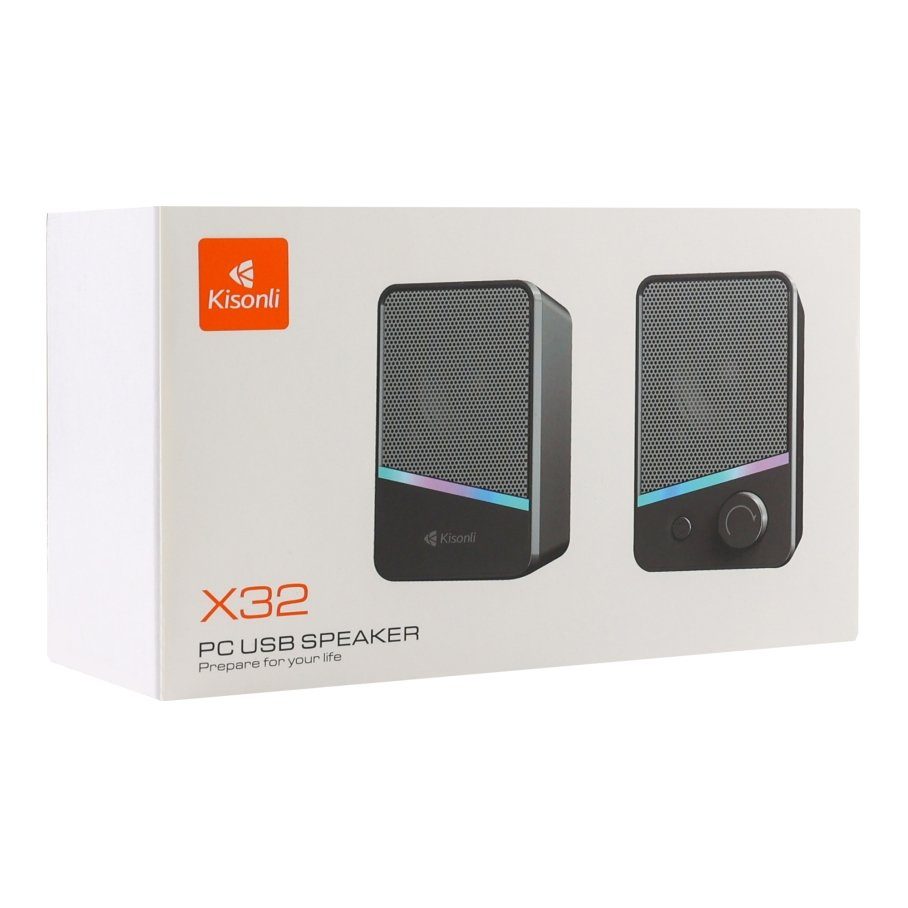 Комп'ютерні колонки Kisonli X32 RGB 2
