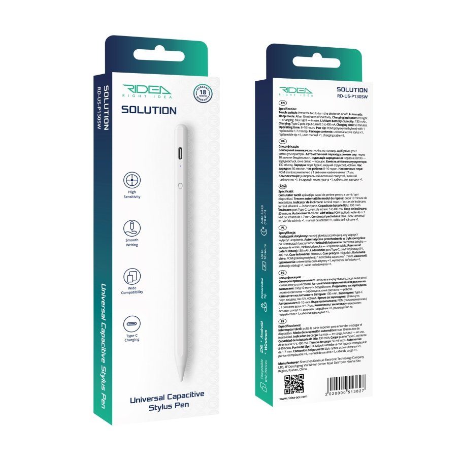 Стилус Ridea Solution Universal Capacitive Stylus Pen 2