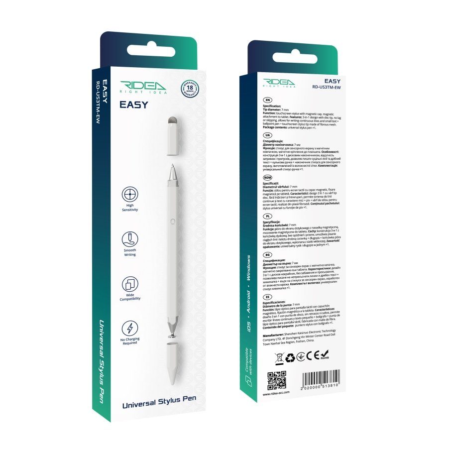 Стилус Ridea Easy Universal Stylus Pen 2