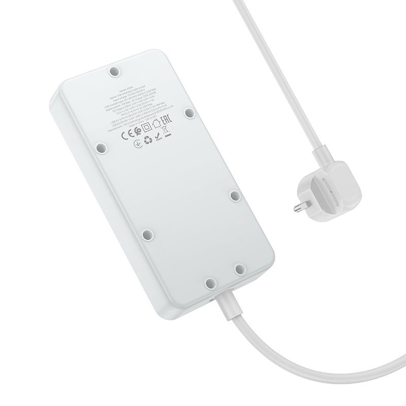 Мережевий Подовжувач Hoco AC8A 1USB-C / 3USB-A QC/PPS/PD30W / 3 Sockets 1.5m 8