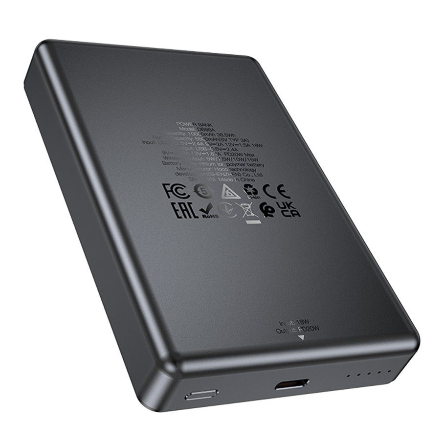 Універсальна Мобільна Батарея Power Bank Hoco DB98A Storm PD20W Wireless magnetic 10000mAh 5