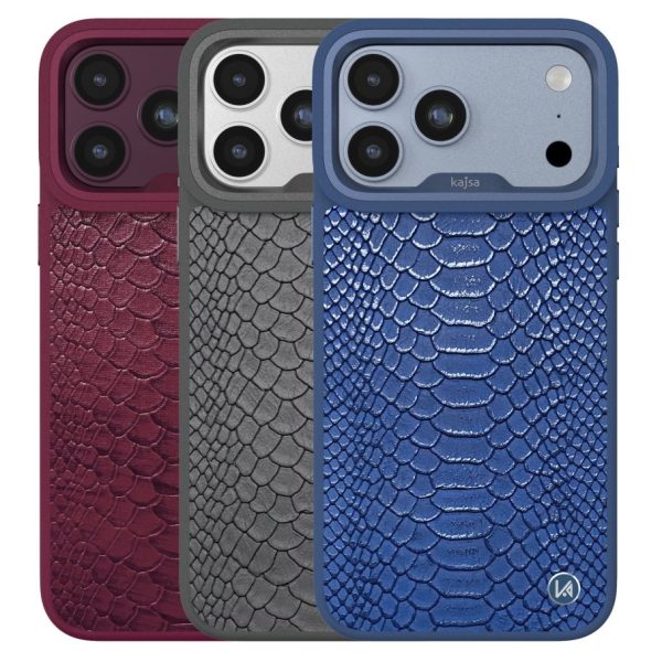 Чохол Kajsa Glamorous Collection Snake Pattern with MagSafe для iPhone 18 Pro Max