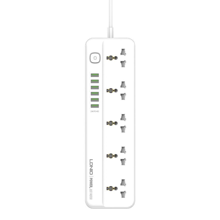 Мережевий подовжувач LDNIO SC5614 6USB-A / 5 Sockets 2m 3