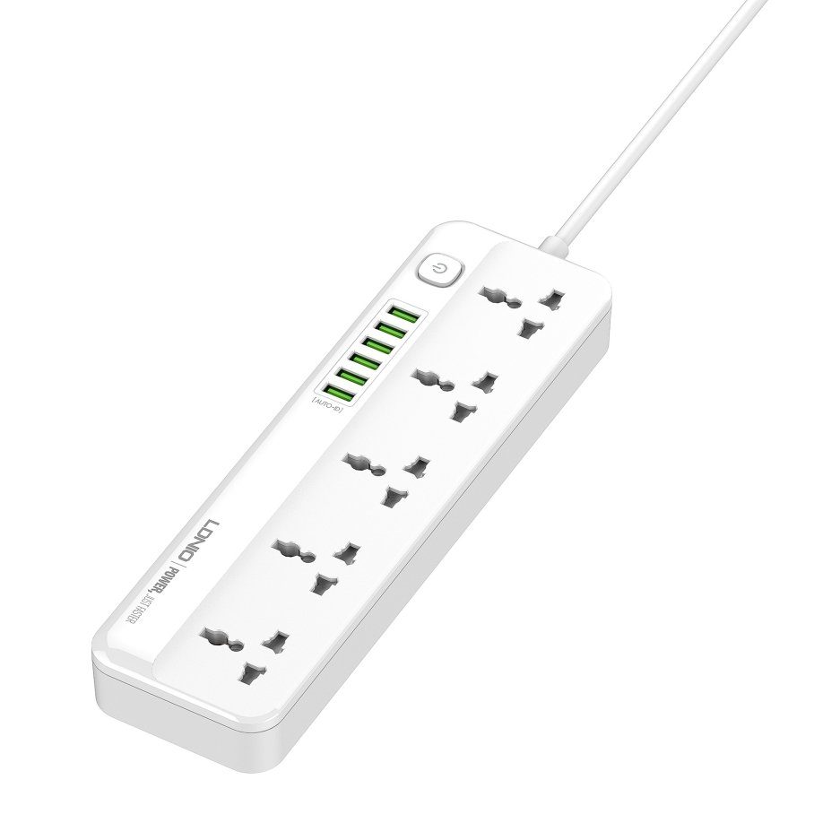 Мережевий подовжувач LDNIO SC5614 6USB-A / 5 Sockets 2m 5