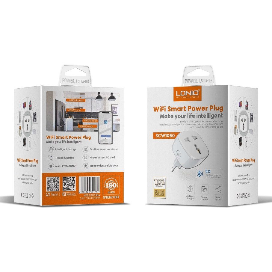 Смарт Розетка WiFI Smart Power Plug LDNIO SCW1050 2