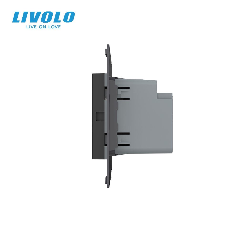 Розетка USB-A та USB-C LIVOLO з Power Delivery 36Вт, настінна, дизайнерська 2