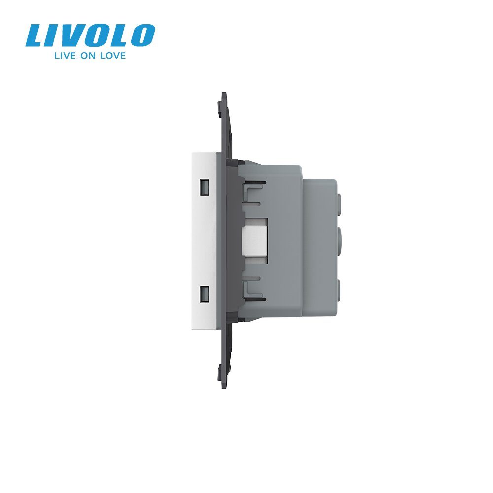 Електрична розетка LIVOLO із заземленням, шторки, 250В 16А, настінна дизайнерська 2