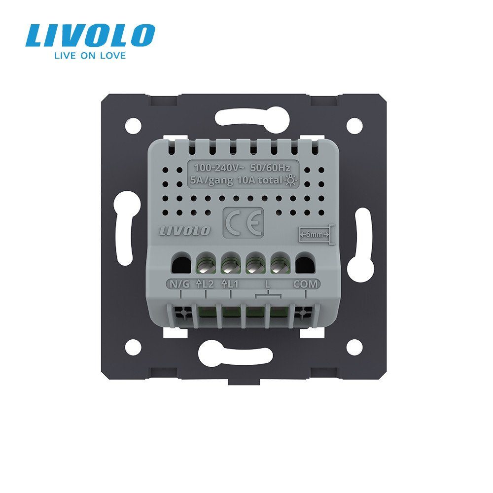 Розумне реле LIVOLO 2 канали 5А 230В Wi-Fi вимикач 4