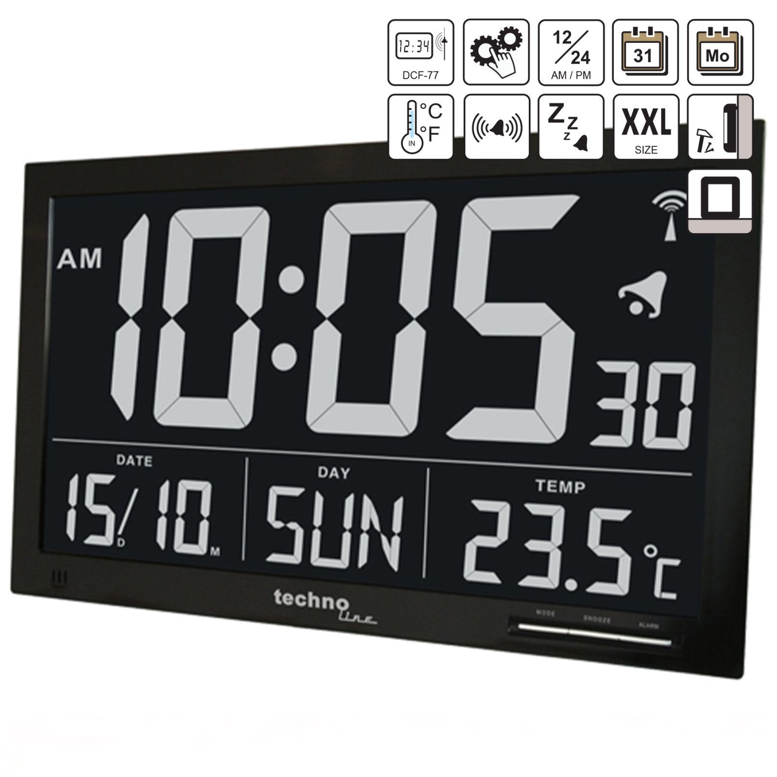 Годинник настінний Technoline WS8007 Black (WS8007) 6