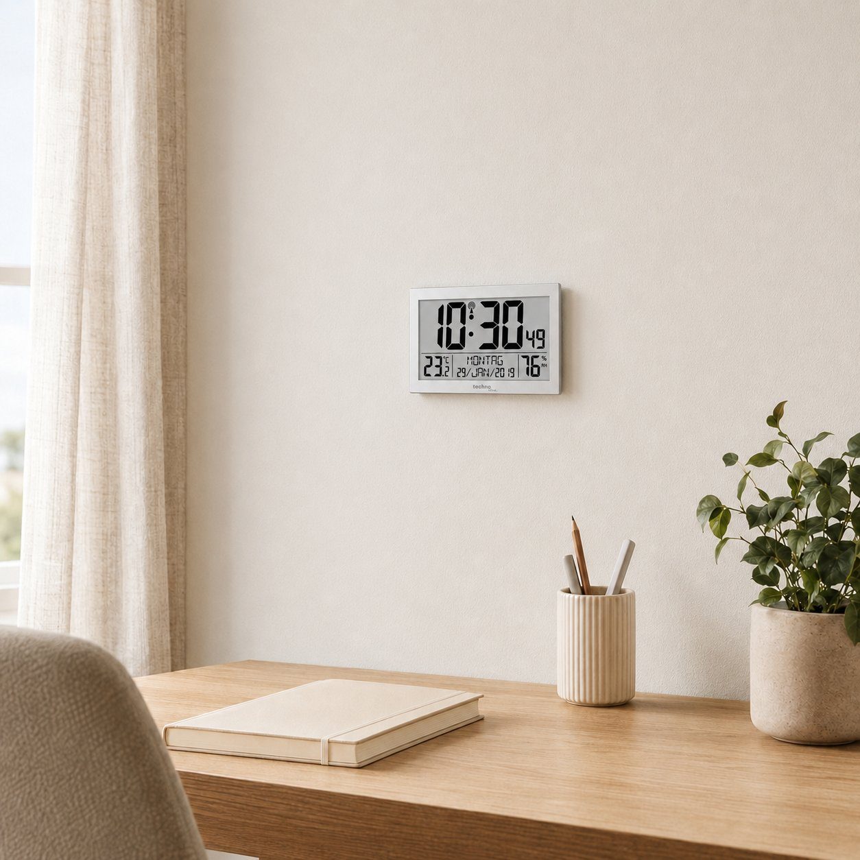 Годинник настінний Technoline WS8016 Silver (WS8016) 3