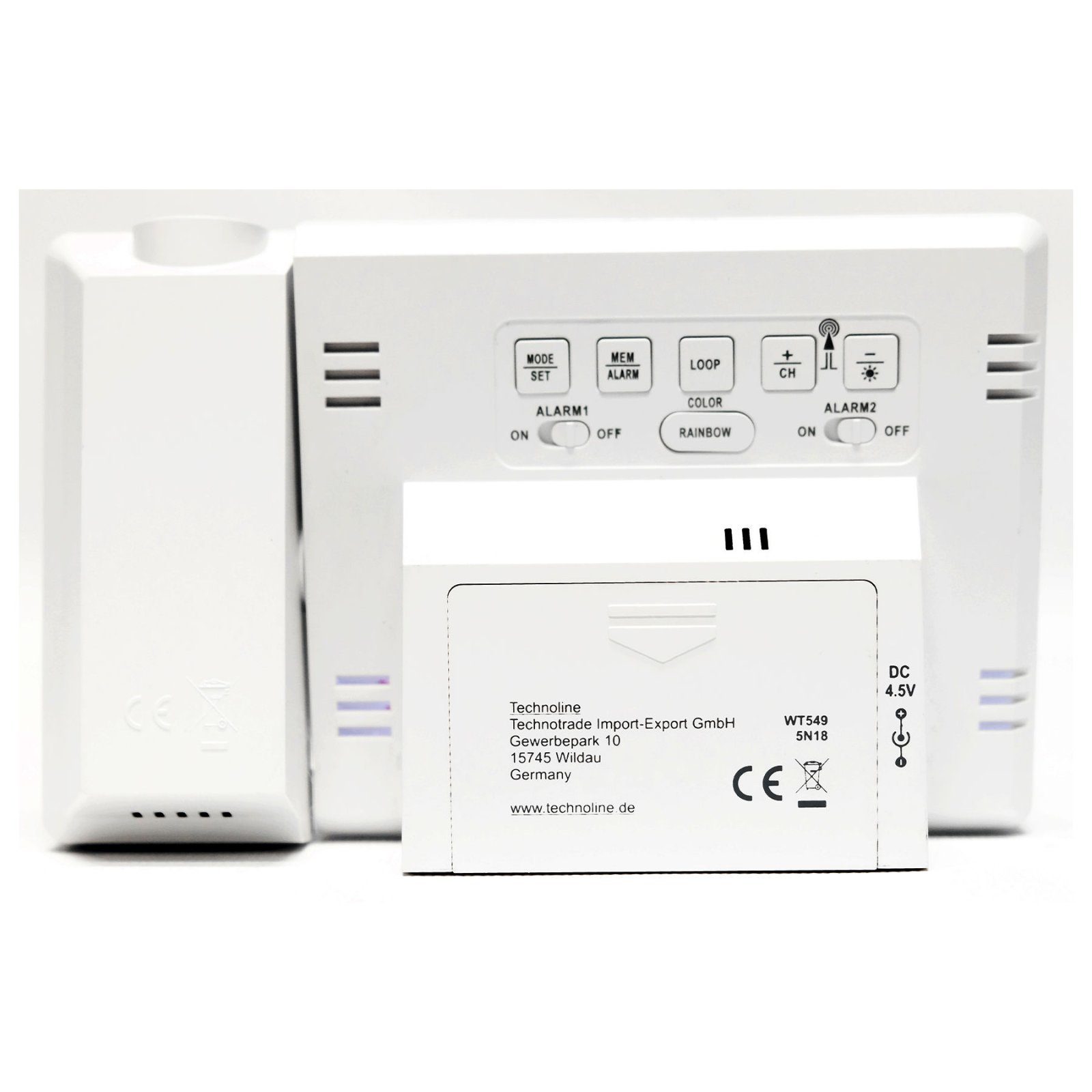 Годинник проекційний Technoline WT549 White (WT549) 5