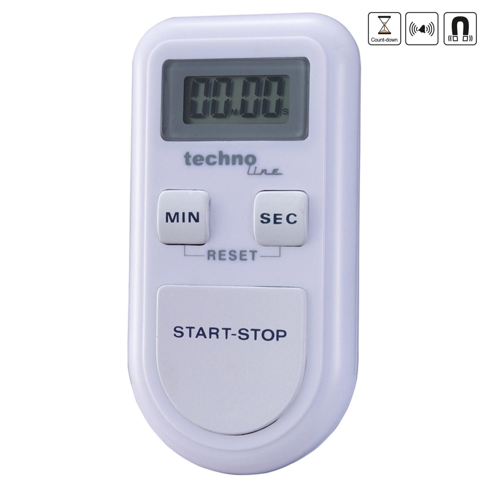 Таймер кухонний Technoline KT100 Magnetic White (KT100) 4