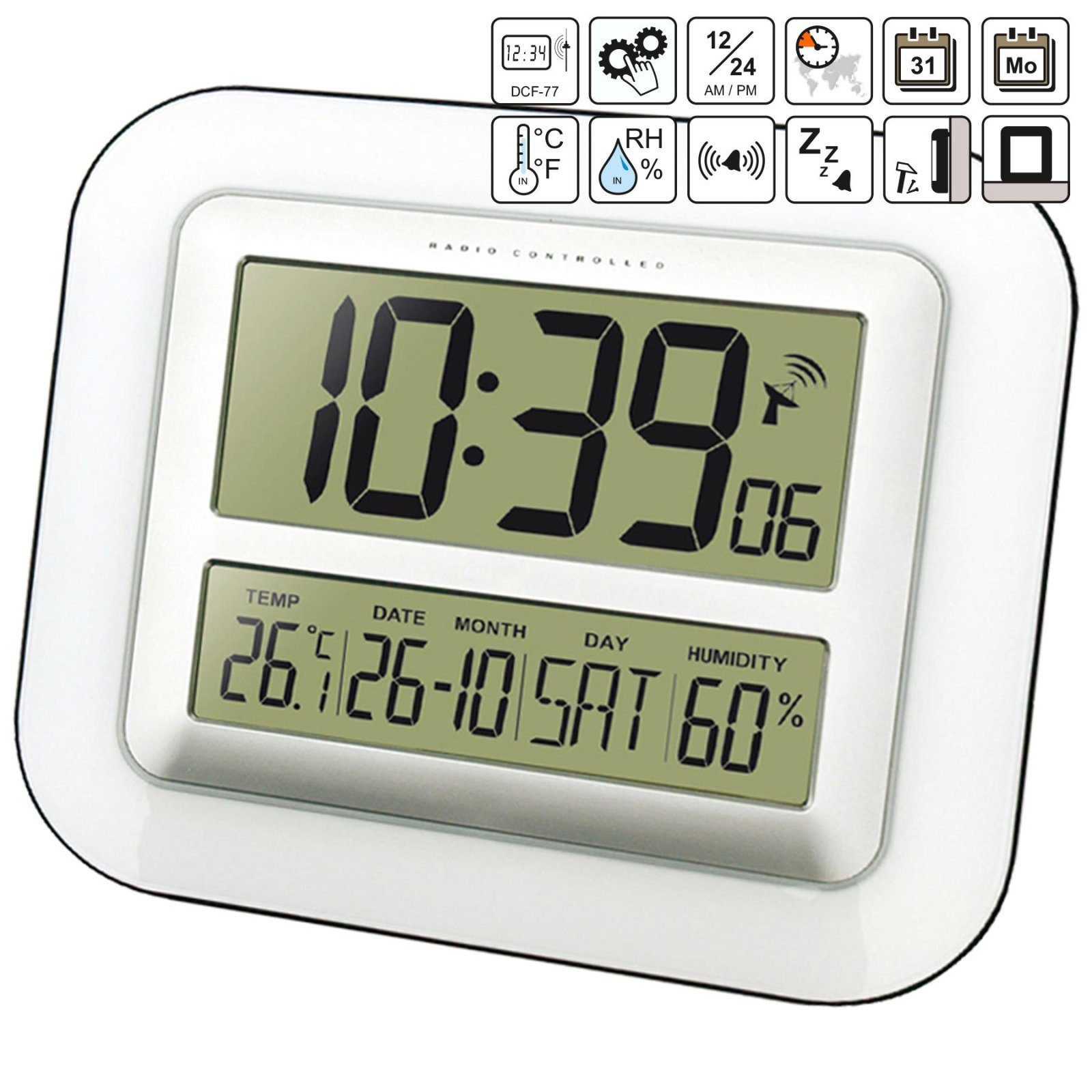 Годинник настінний Technoline WS8006 Silver (WS8006) 4