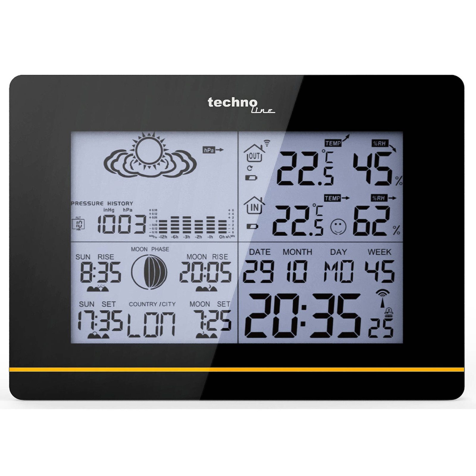 Метеостанція Technoline WS6750 Black (WS6750) 2