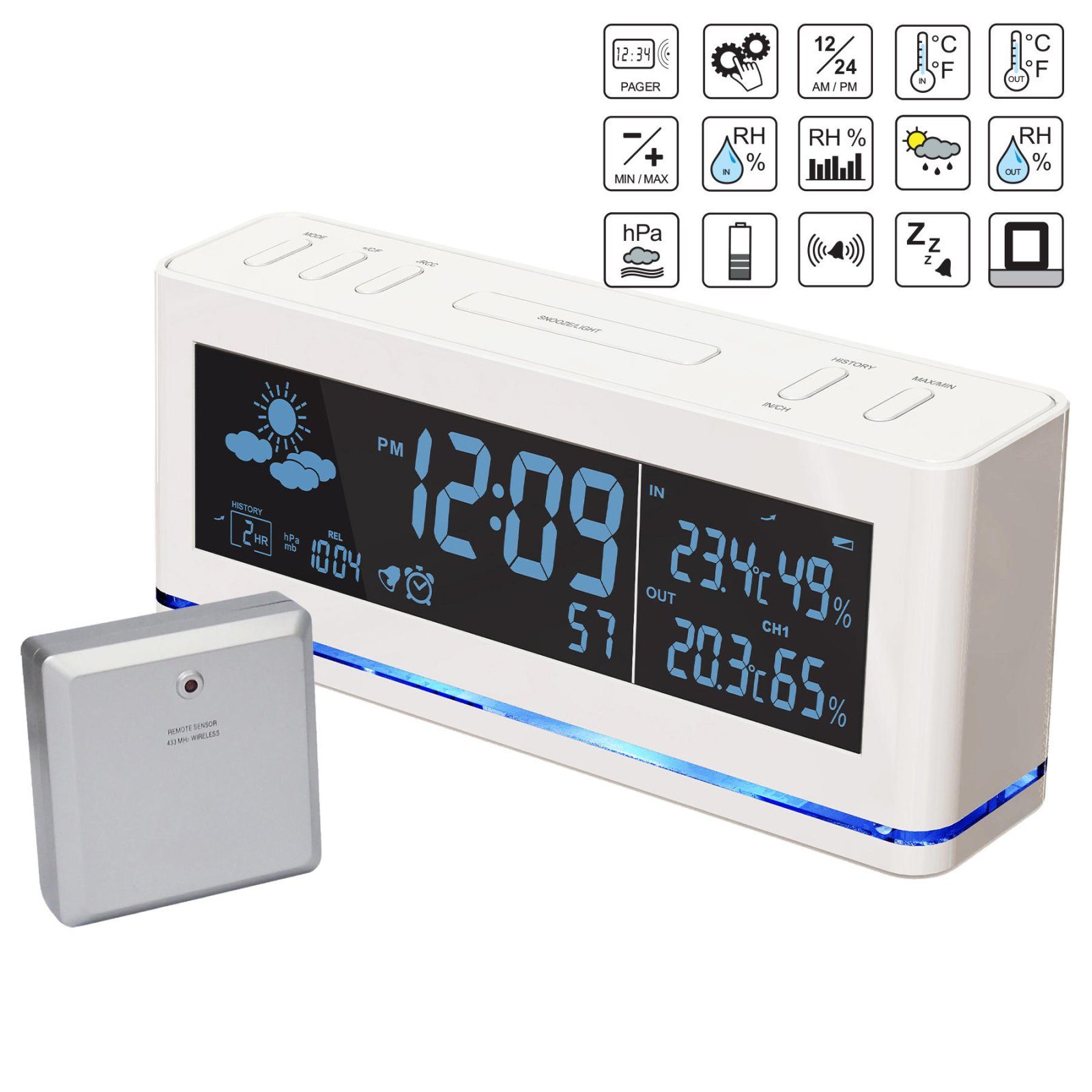 Метеостанція Technoline WS6850 White (WS6850) 9
