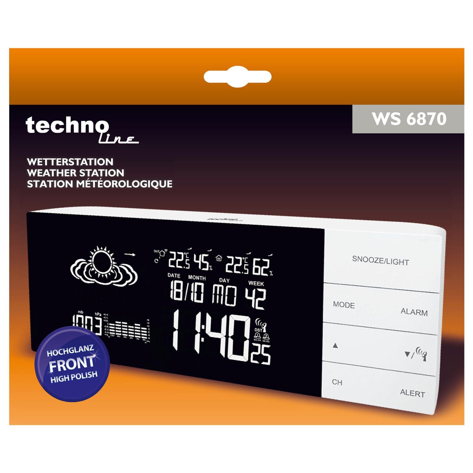 Метеостанція Technoline WS6870 White (WS6870) 4